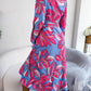 Tied Button Up Long Sleeve Dress