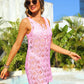 Openwork Tie Neck Cover-Up