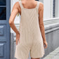 Lovelet Knotted Wide Strap Scoop Neck Overalls