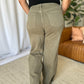RFM Full Size High Rise Garment Dye Wide Leg  Jeans