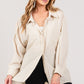 SAGE + FIG Striped Button Up Long Sleeve Shirt