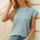 Round Neck Cap Sleeve T-Shirt