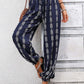 Tied Printed High Waist Pants