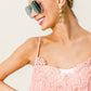 BiBi Front Lace Detailed Pleated Chiffon Cami - Brand BiBi