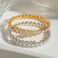 Stainless Steel Inlaid Zircon Bracelet