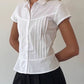Devine Button Down Collared Neck Short Sleeve Shirt
