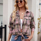 Plaid Button Up Long Sleeve Shirt
