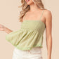 BiBi Fringed Hem Smocked Cami - Brand BiBi