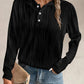 Textured Long Sleeve Hoodie