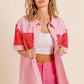 BiBi Sequin Detail Raw Hem Short Sleeve Shirt - Brand BiBi