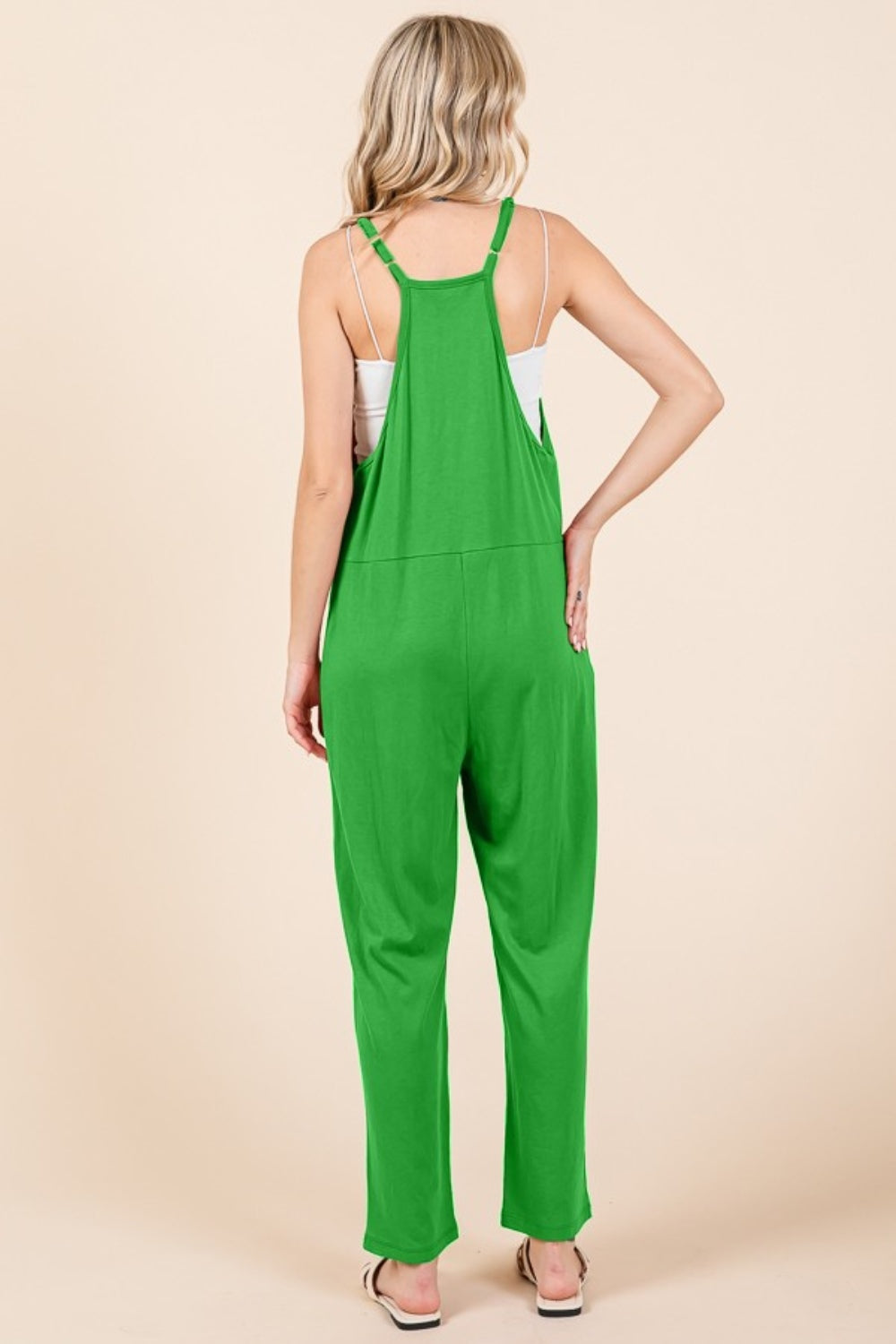 Culture Code Full Size Sleeveless Jumpsuit with Pockets *