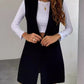 Open Front Longline Vest Coat