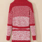 Contrast Trim Open Front Longline Cardigan
