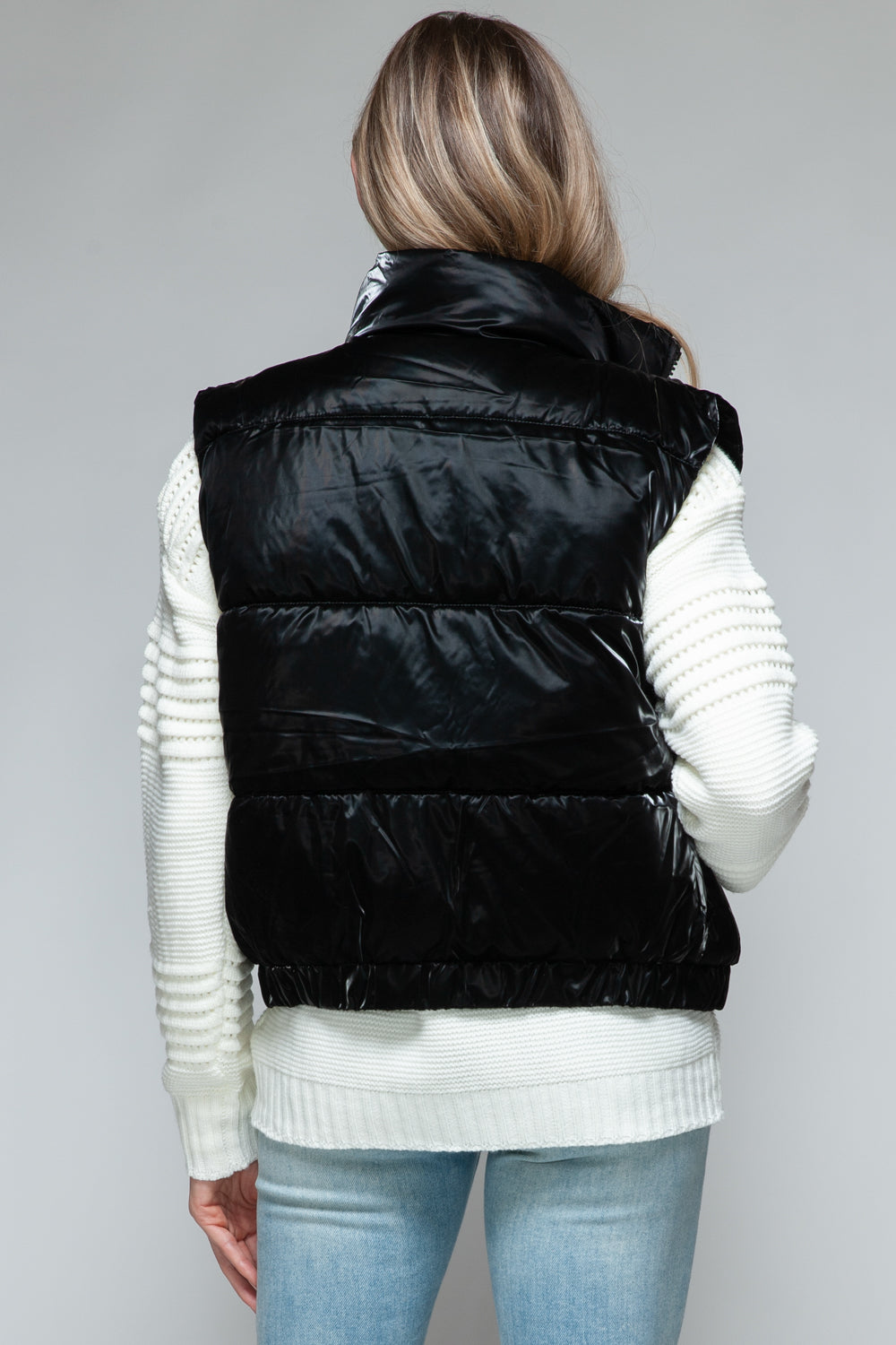 Snobbish Fine Fur Lining Quilted Vest *