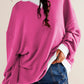 Contrast Dropped Shoulder Long Sleeve Sweatshirt