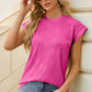 Round Neck Cap Sleeve T-Shirt