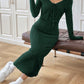 Cami Dress and Tied Long Sleeve Cardigan Set
