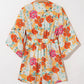 Tied Printed Half Sleeve Romper