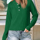 Textured Long Sleeve Hoodie