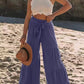 Tied Ruched Wide Leg Pants