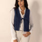 Tied Contrast Trim Vest
