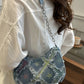 Fringe Star Print Shoulder Bag