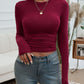 Round Neck Long Sleeve T-Shirt