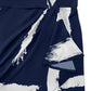 Printed Surplice Sleeveless Knee Length Dress