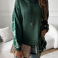 Devine Drawstring Plaid Long Sleeve Hoodie