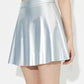 Ruched Mini Skirt with Zipper