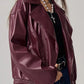 Zip Up Drop Shoulder Jacket