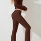 Round Neck Long Sleeve Top and Pants Set