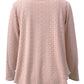 Eyelet Long Sleeve Blouse