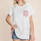 Cotton Bleu by Nu Label Contrast Striped Short Sleeve T-Shirt