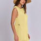Mandy Side Slit Round Neck Tank and Shorts Sweater Set