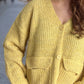Button Down Long Sleeve Cardigan