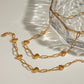 18K Gold-Plated Stainless Steel Heart Bracelet