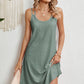 Eyelet Scoop Neck Double Strap Dress