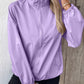 Pocketed Zip Up Long Sleeve Jacket