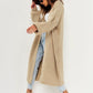 Open Front Long Sleeve Longline Cardigan