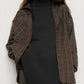 Side Slit Turtleneck Drop Shoulder Sweater