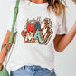 Letter Graphic Round Neck Short Sleeve T-Shirt