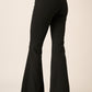 Mittoshop Crepe Knit Elastic Waist Flare Leg Pants