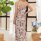 ADORA Watercolor V-Neck Midi Cami Dress