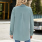 Full Size Collared Neck Long Sleeve Shirt