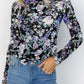Floral Round Neck Long Sleeve T-Shirt