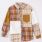 Plaid Button Up Long Sleeve Shacket