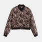 Pocketed Snap Down Baseball Collar Jacket