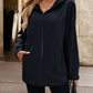 Ivy Lane Pocketed Zip Up Hooded Jacket