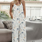 Printed Spaghetti Strap Jumpsuit